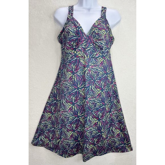 Patagonia Women's Minette Dress Size Medium in Big Congo Glass Blue - Picture 3 of 12